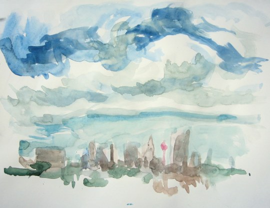 April 5, 2011 watercolour landscape
