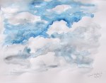 Cloud Study 2, June 20, 2011, water colour on paper