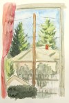 View, Sept. 20, 2011, watercolour on paper