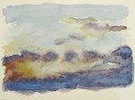 Clouds at dusk, Oct. 4, 2011 watercolour on paper