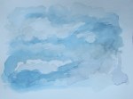 Cloud study #1, Nov. 12, 2011, watercolour on paper