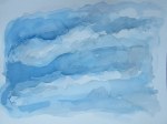 Cloud study #2, Nov. 12, 2011, watercolour on paper