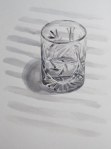 Cut crystal glass, May 1, 2012 watercolour on paper
