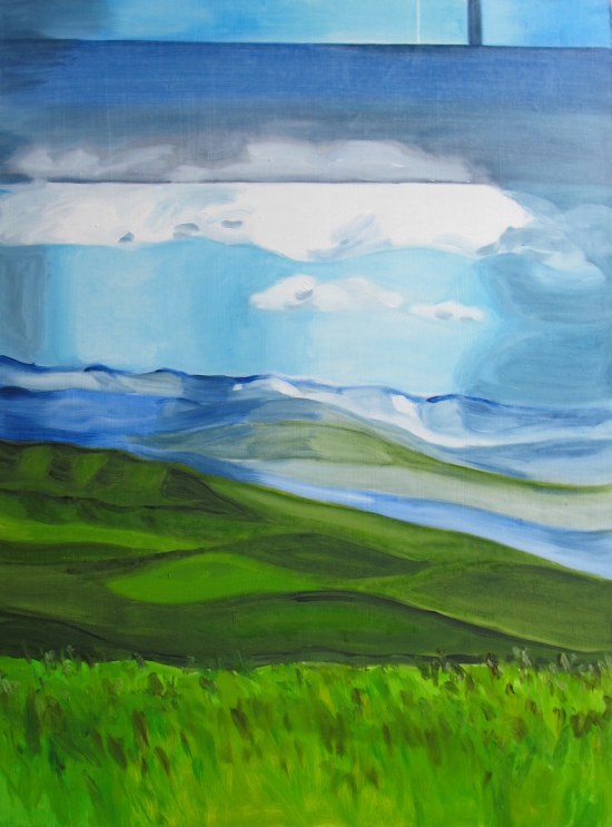 Landscape With Shadow, Mar. 7, 2013 oil on panel 24 x 32