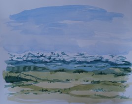 May 1, 2014 Watercolour study, watercolour on paper 9in. x 11in.