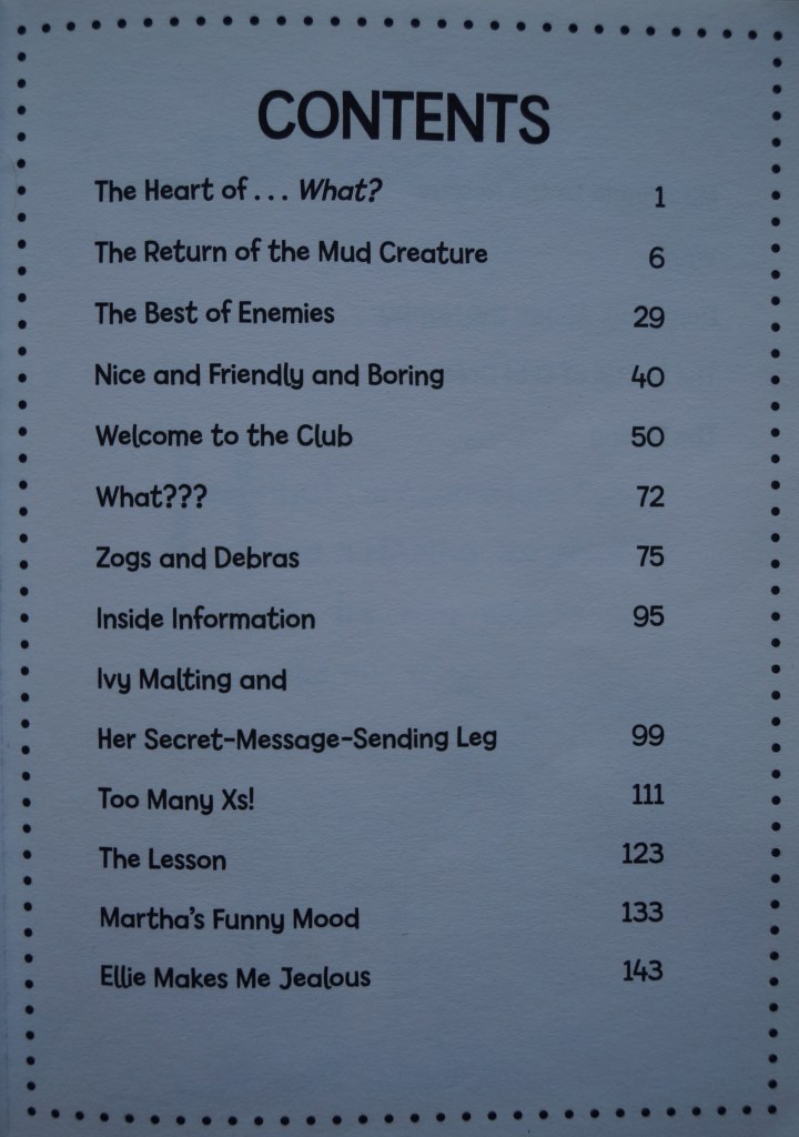 Agatha Parrot table of contents