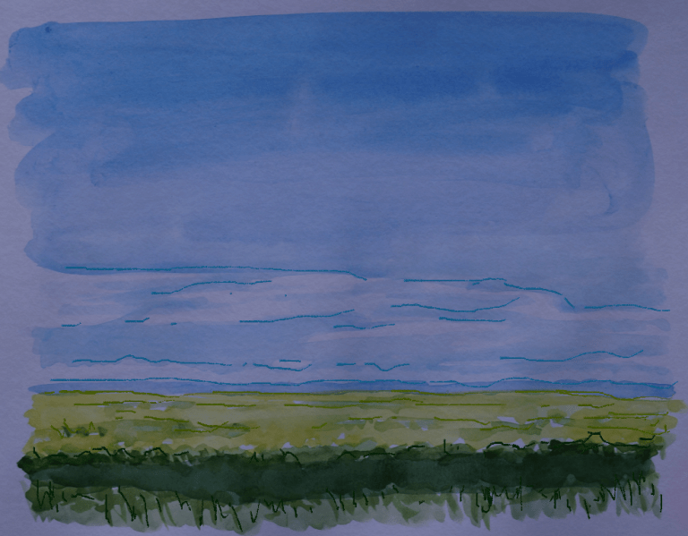 Comic-style Landscape 1, Sept. 16, 2014