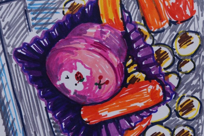 Pink Bunny Bento Leftovers crop