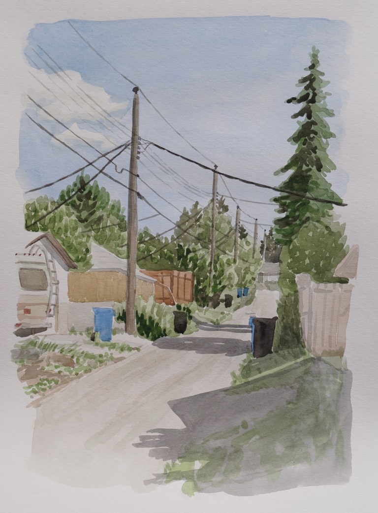 Back Alley Power Lines, Jul. 2, 2017